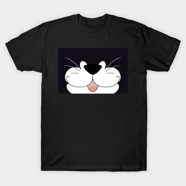 Black Tuxedo Cat T-Shirt by Veggie-Queen